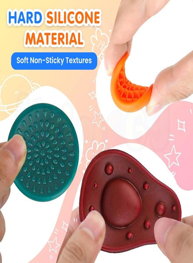 Kidology Fruit Sensory Toys for Kids -Silicone Fruit Shape| Durable Sensory Stones for Toddlers | Educational Hand Exercise Toys for Grasp, Grip, Pinch & Fine Motor Skill Development (Pack of 6) - Image 4